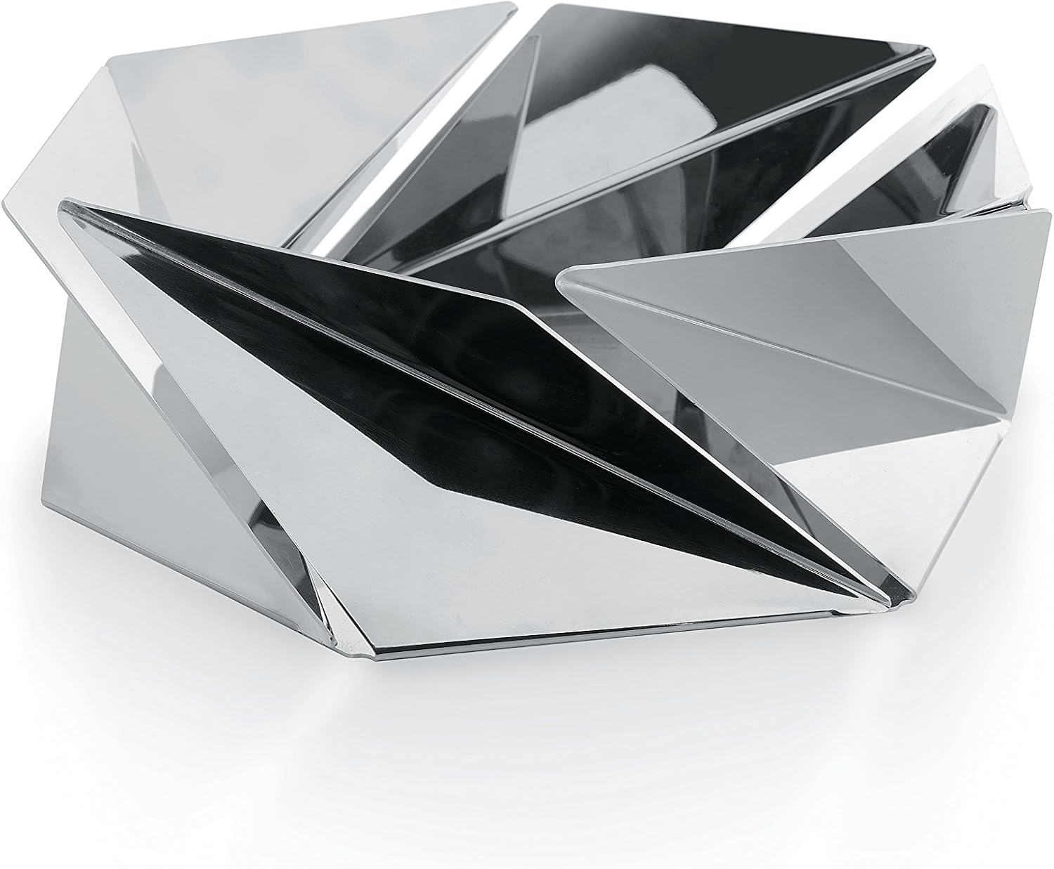 alessi"kaleidos"篮子 18/10 不锈钢镜面抛光,银色